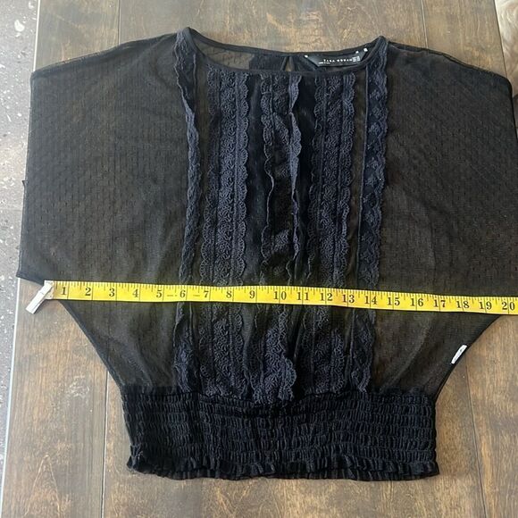 ZARA Black Sheer Blouse - Picture 11 of 13
